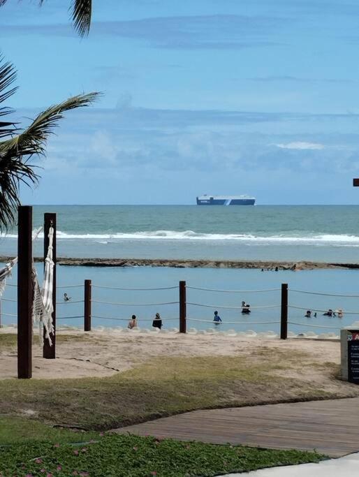 Apt Beira Mar Em Muro Alto Ao Lado Do Nanai Порту-ді-Галіняс Екстер'єр фото